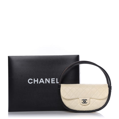 Chanel Quilted Lambskin Small Hula Hoop Flap Ivory 10 of 10