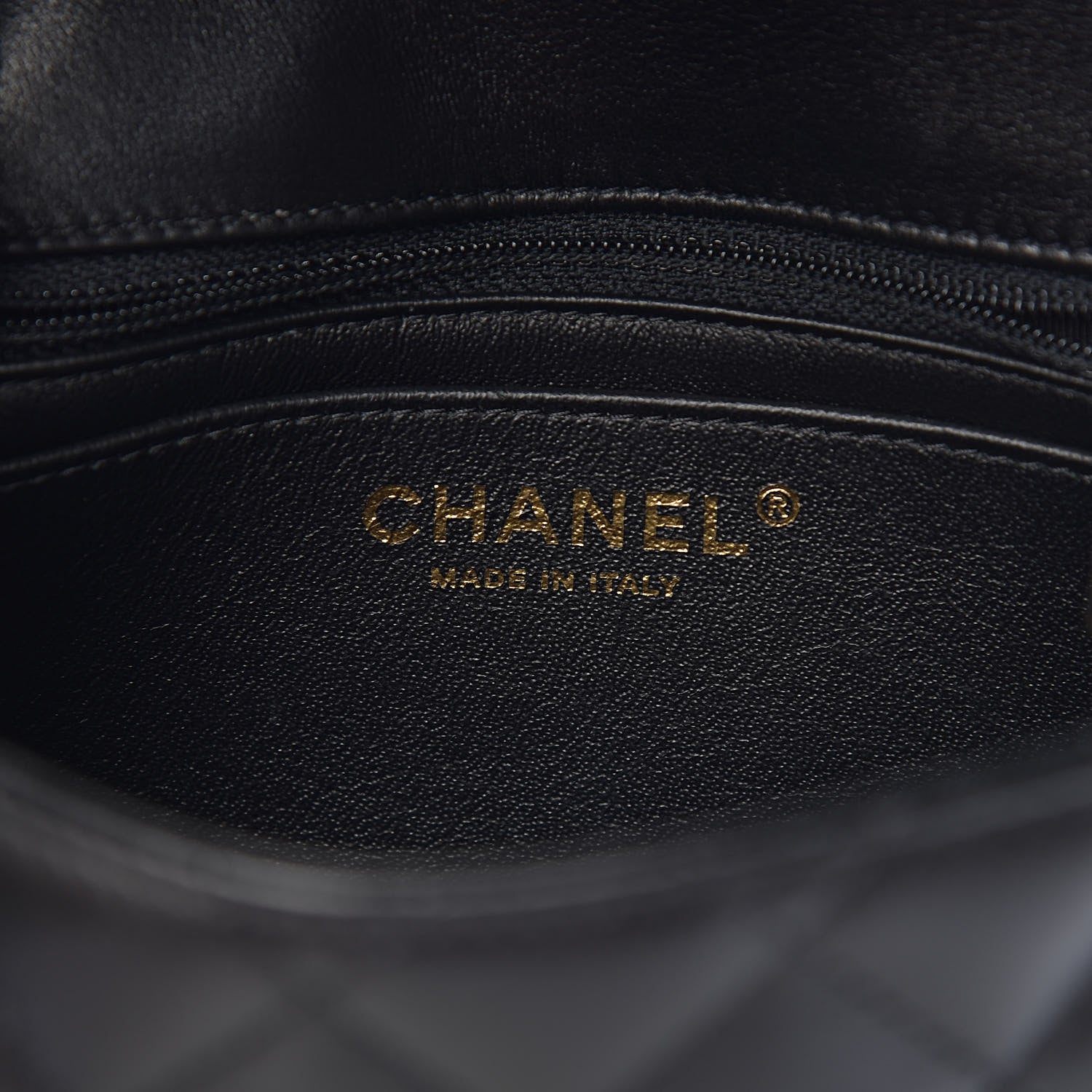 Chanel Lambskin Quilted Mini Square Flap Black 6 of 11
