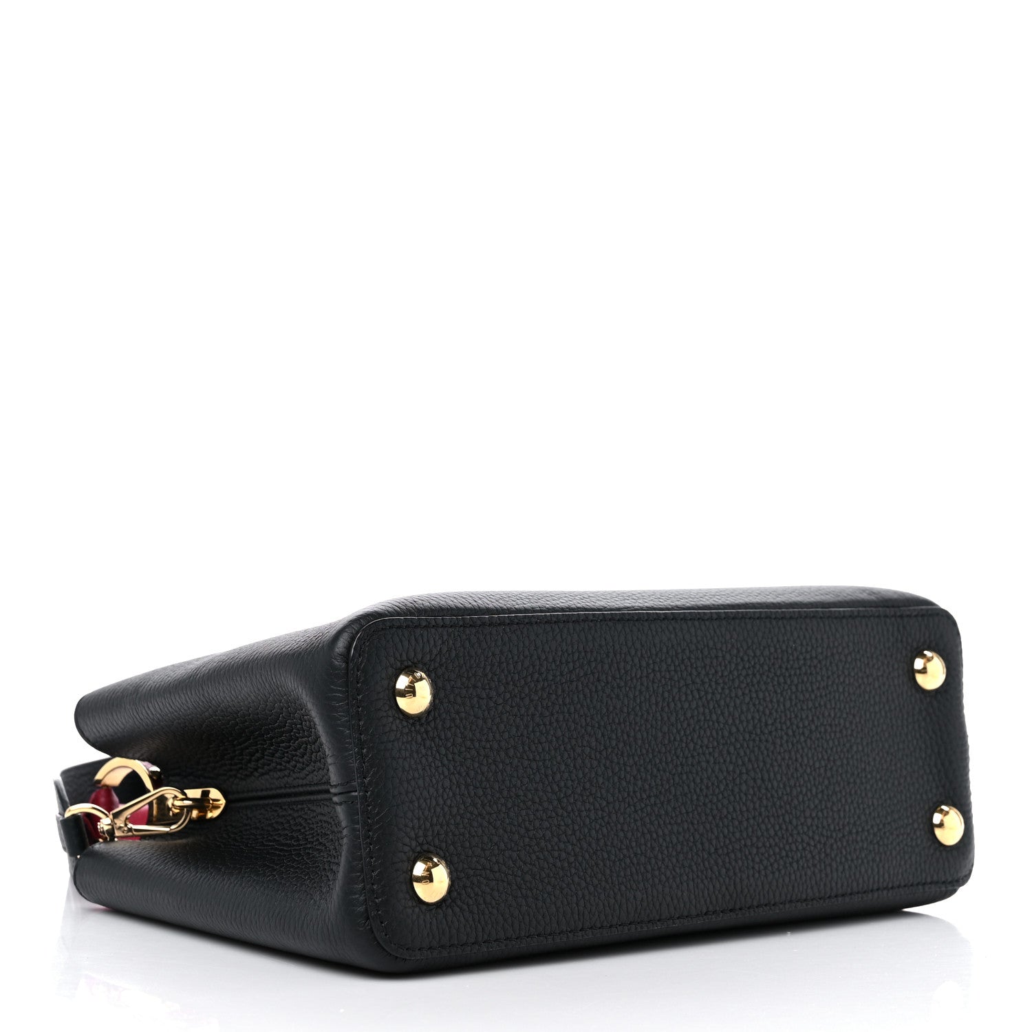 Louis Vuitton Taurillon Capucines MM Black Arizona Beige Ruby Red 4 of 8
