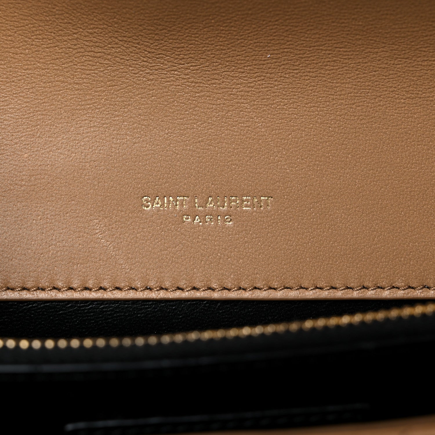 Saint Laurent Lambskin Quilted Mini Gaby Satchel Dark Beige 6 of 10