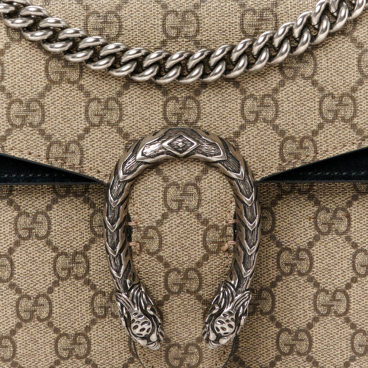 Gucci GG Supreme Monogram Small Dionysus Shoulder Bag Black 8 of 10
