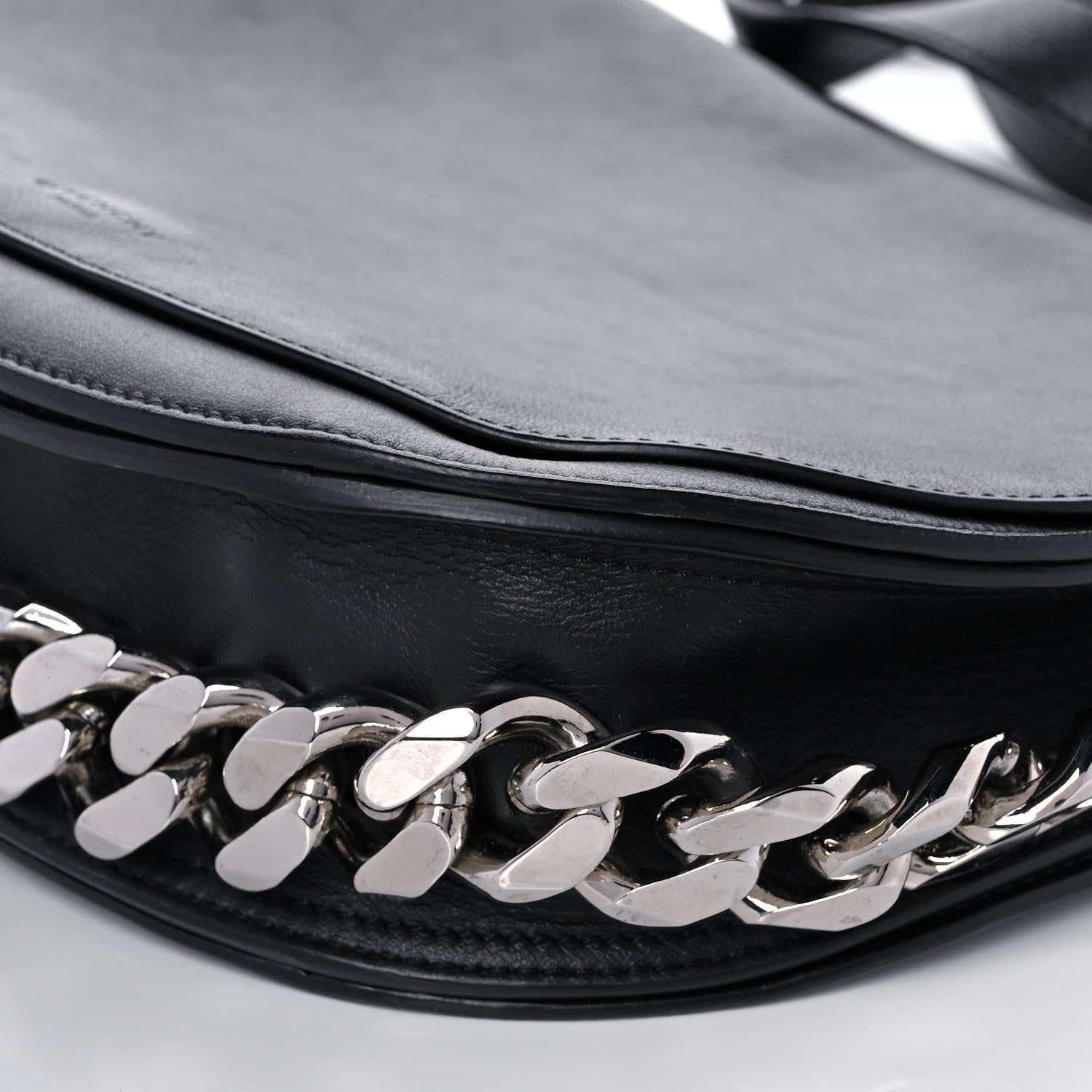 Givenchy Calfskin Mini Infinity Saddle Bag Black 9 of 12