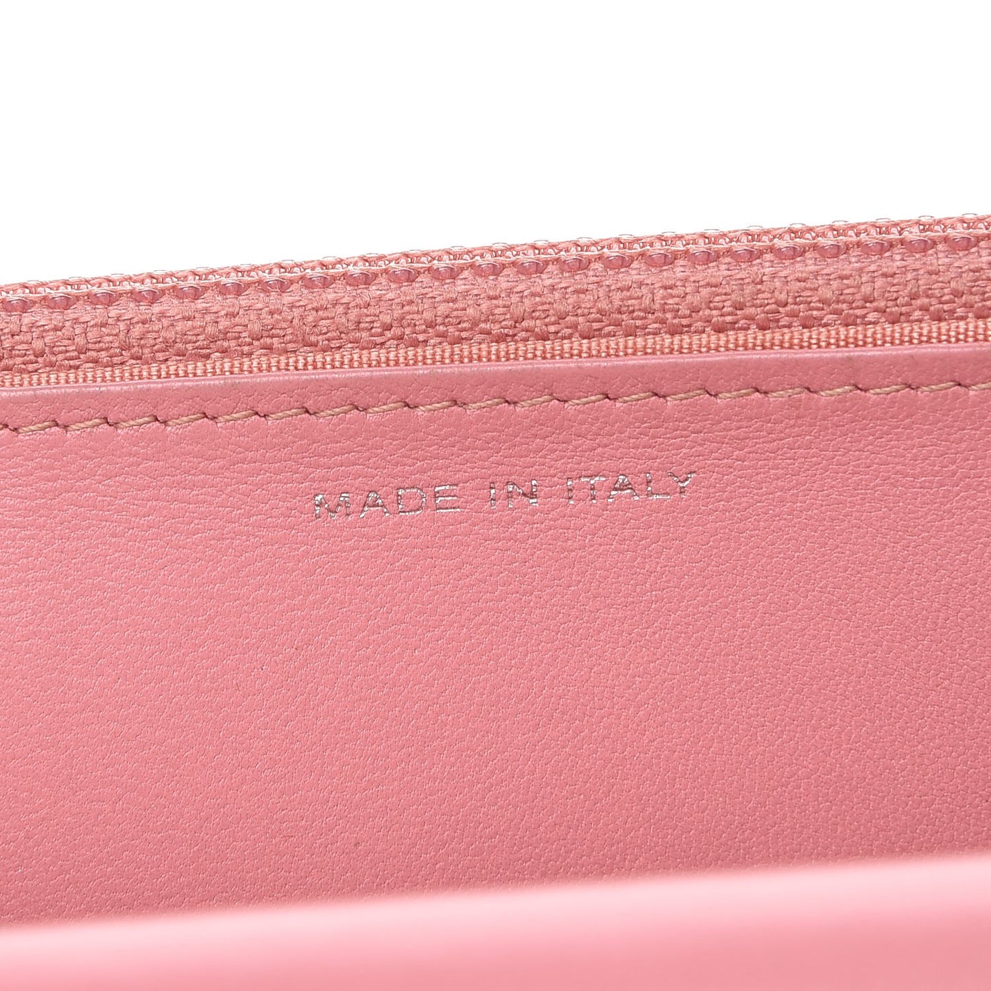 Lambskin Quilted Crossing Wallet on Chain WOC Pink