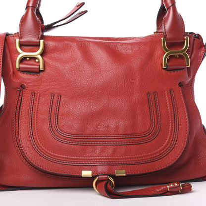 Chloe Calfskin Medium Marcie Satchel Red 11 of 11