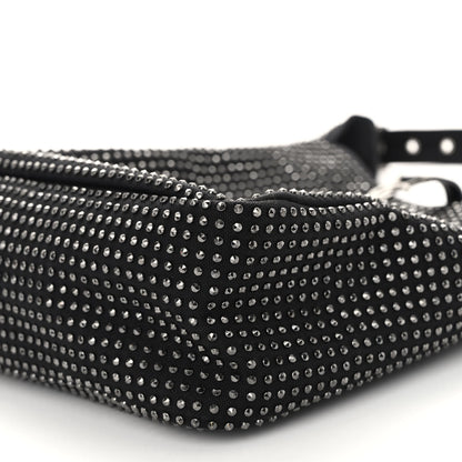 Saint Laurent Cotton Studded Le 5 A 7 Soft Hobo Black 9 of 10