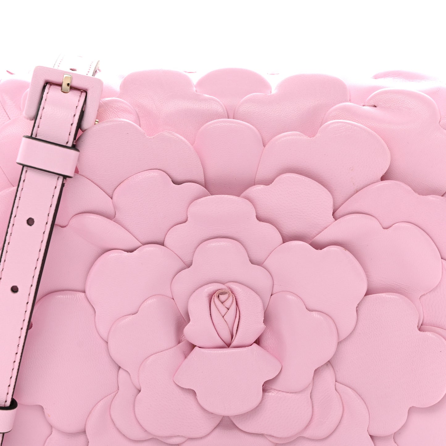 Nappa Atelier 03 Rose Edition Small Flap Crossbody Bag Pink Borealis