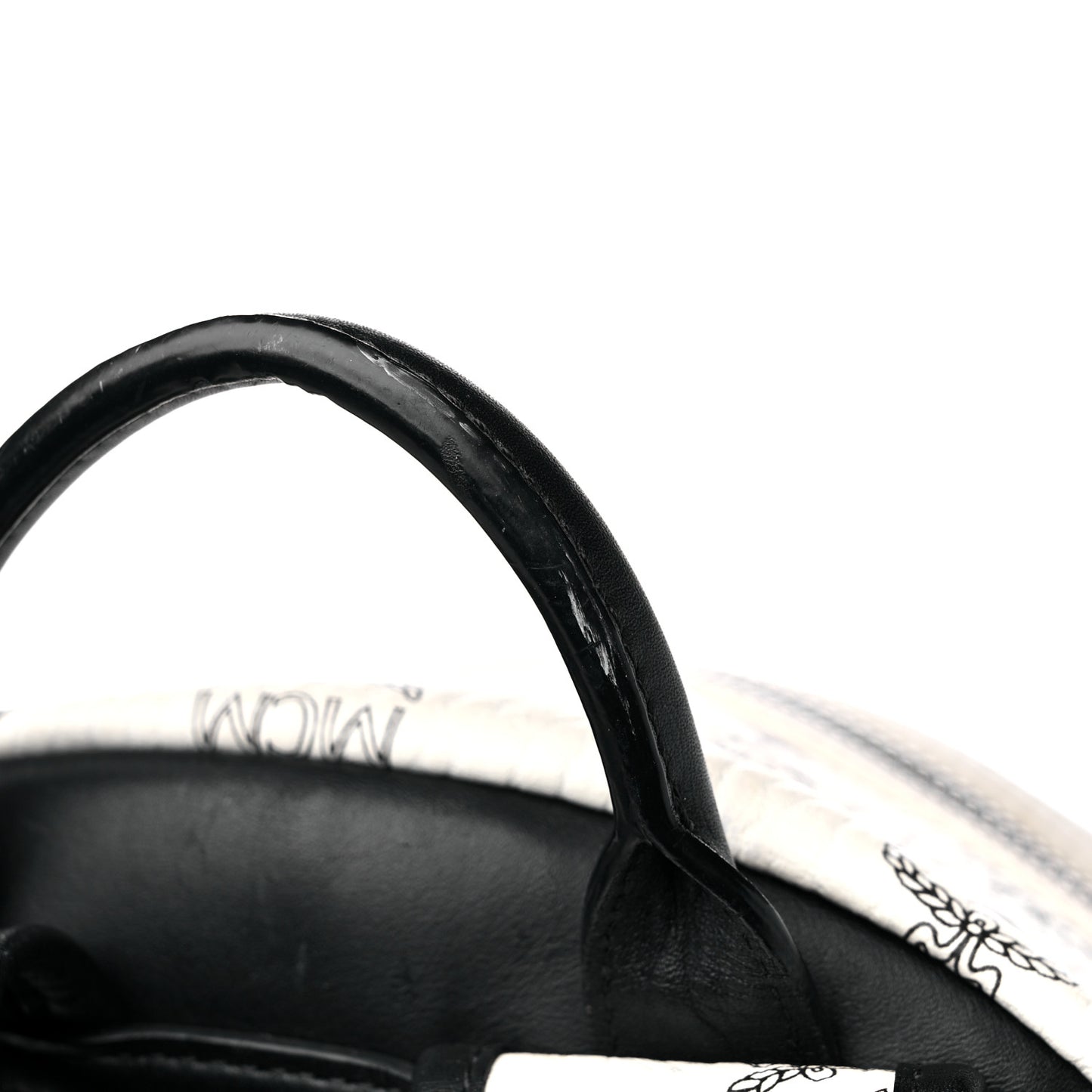 Visetos Medium Side Studs Stark Backpack White