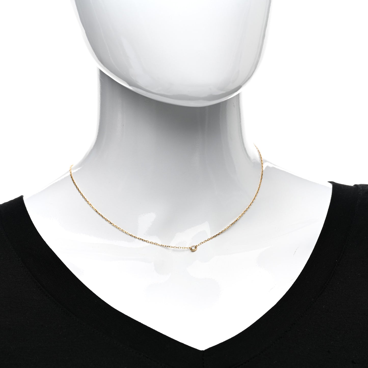 18K Yellow Gold Diamond SM D'Amour Pendant Necklace