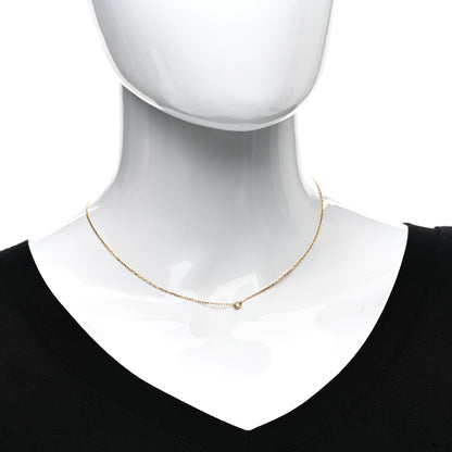 Cartier 18K Yellow Gold Diamond SM D'Amour Pendant Necklace 2 of 4