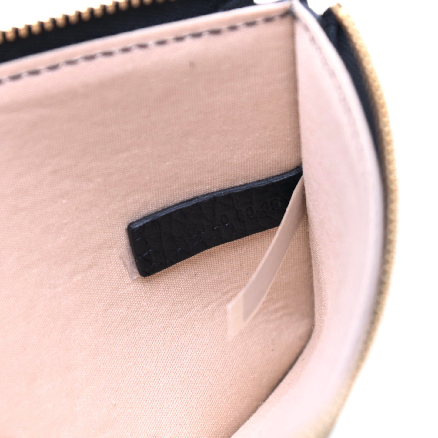 Calfskin Alphabet Purse Wallet Black