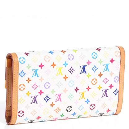 Louis Vuitton Monogram Multicolor Porte Tresor International Wallet White 3 of 7