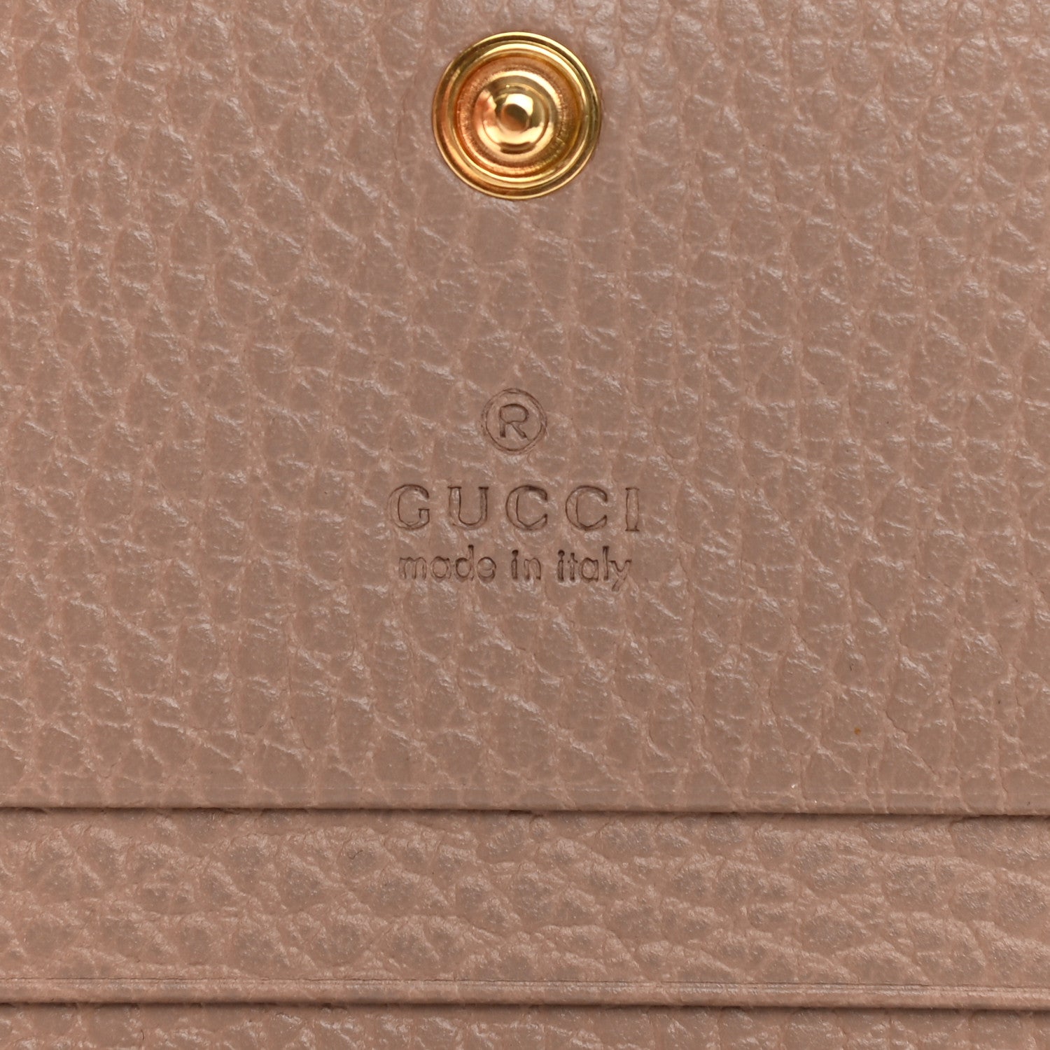 Gucci Pebbled Calfskin GG Marmont Card Case Porcelain Rose 6 of 9