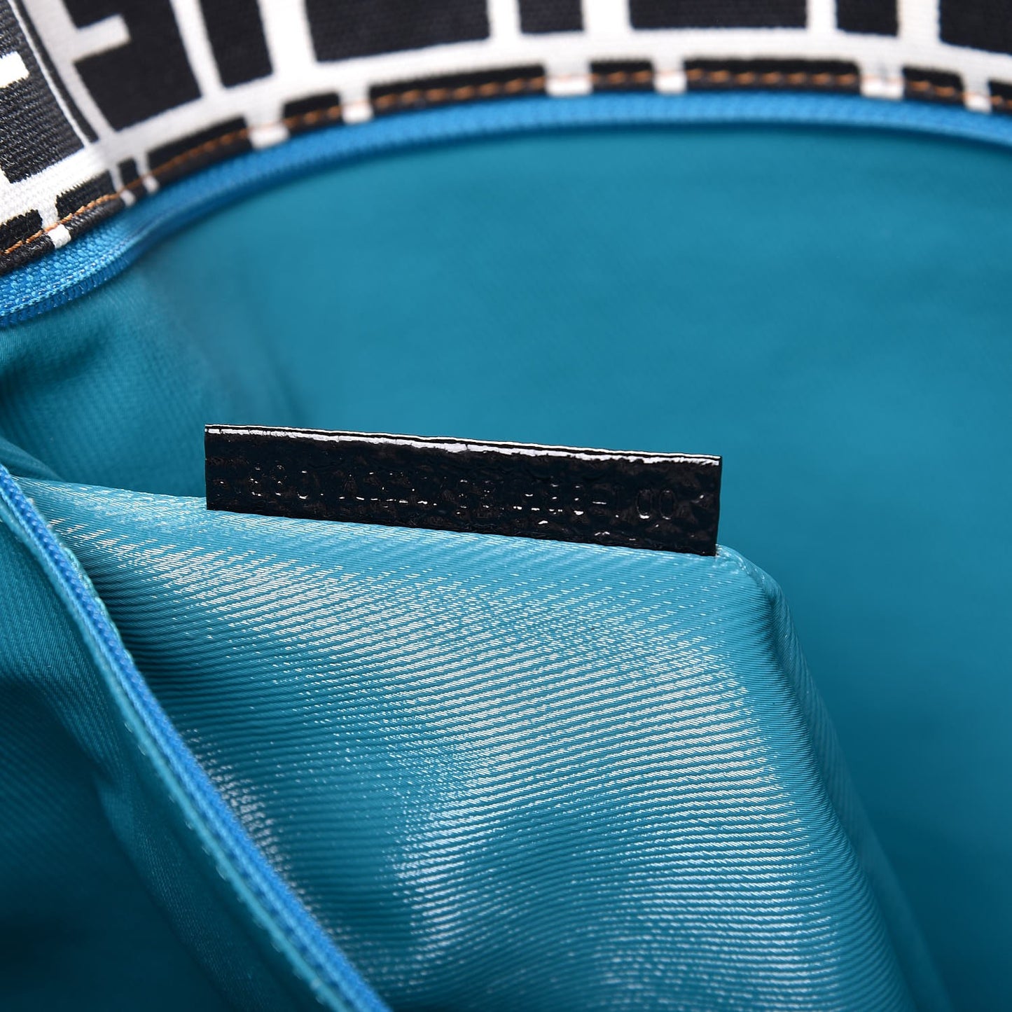 Canvas FF Large Roll Tote Black White