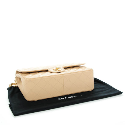 Chanel Caviar Quilted Jumbo Double Flap Beige Clair 4 of 11