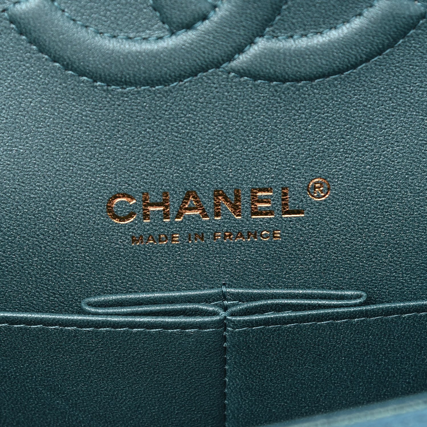 Chanel Iridescent Caviar Quilted Medium Double Flap Green 6 of 9