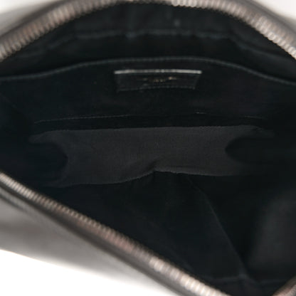 Saint Laurent Calfskin Matelasse Monogram Lou Camera Bag Dark Smog 5 of 12