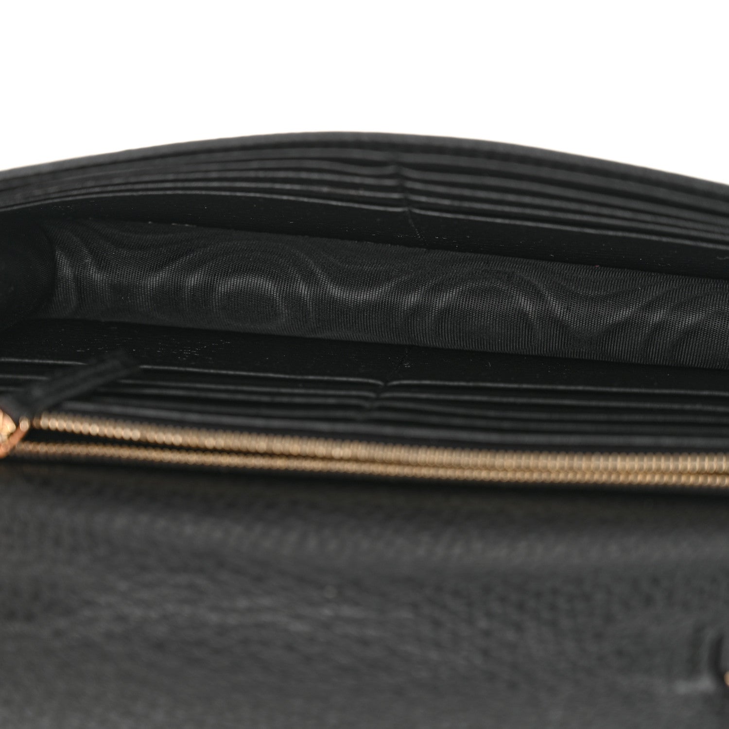 Gucci Dollar Calfskin Interlocking G Chain Wallet Black 5 of 10