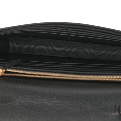 Gucci Dollar Calfskin Interlocking G Chain Wallet Black 5 of 10