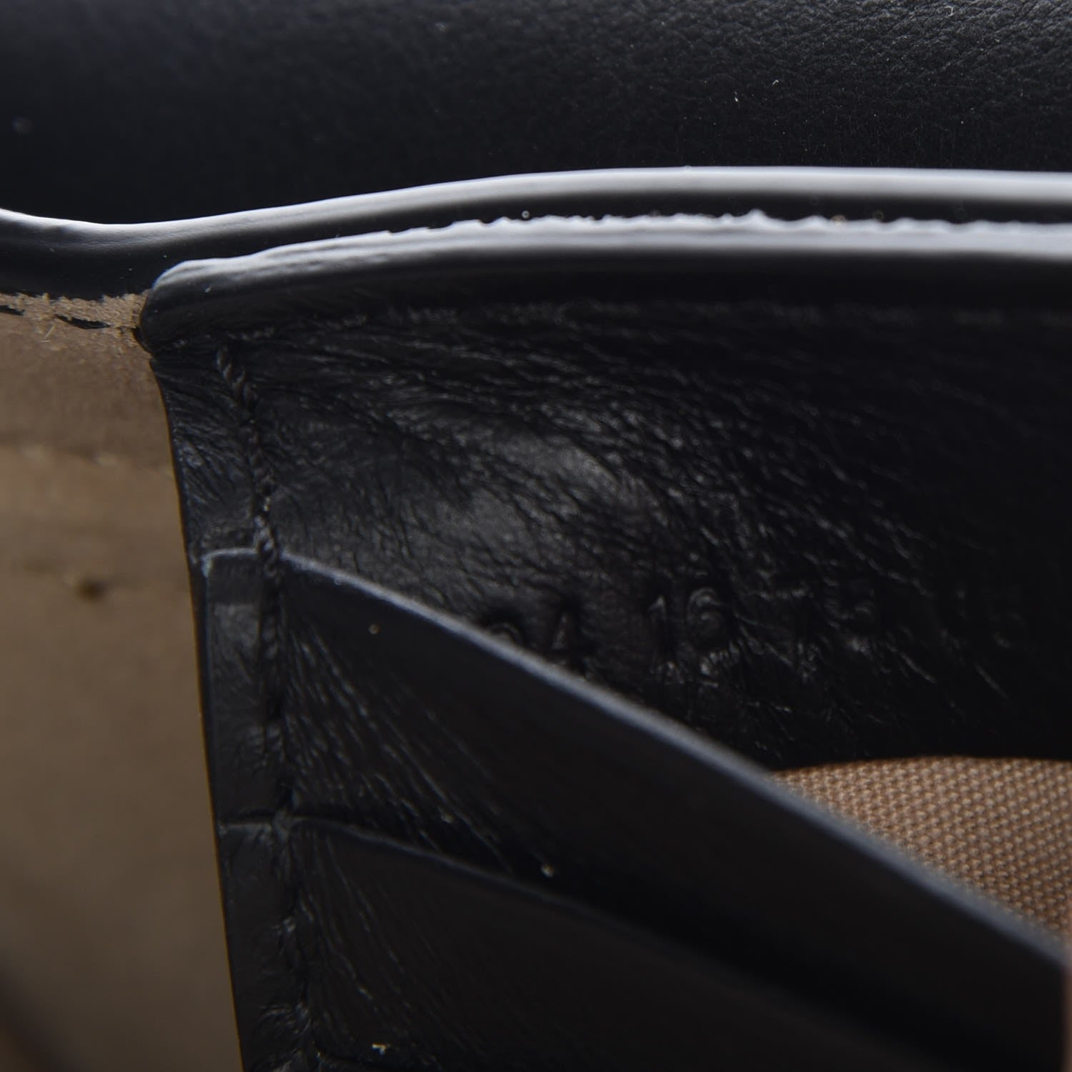 Chloe Suede Calfskin Faye Wallet On Strap Black 7 of 7
