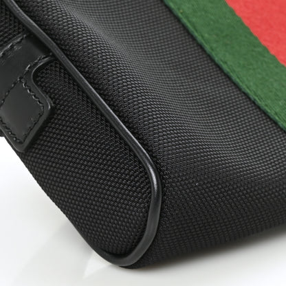 Gucci Canvas Web Slim Belt Bag Black 9 of 10