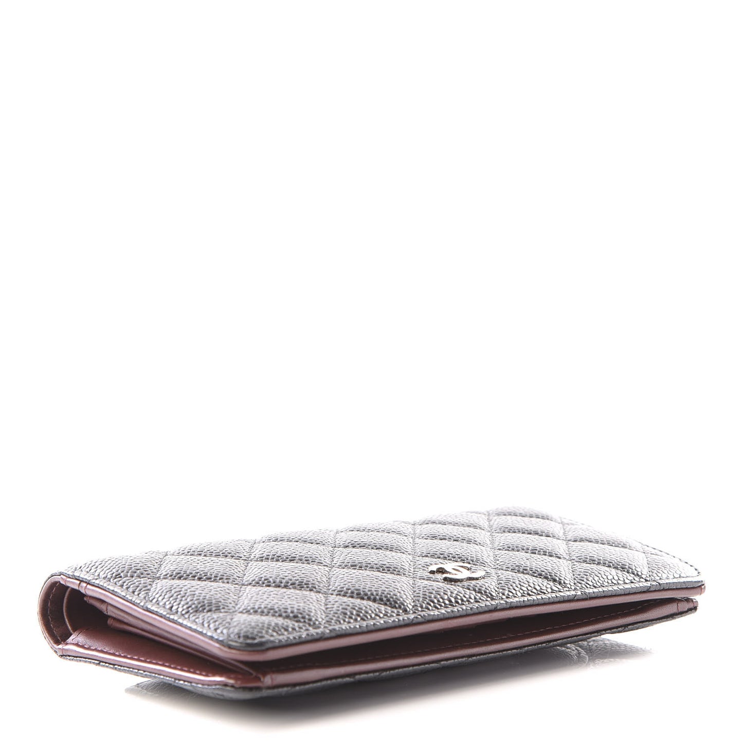 Caviar Quilted Yen Wallet Black