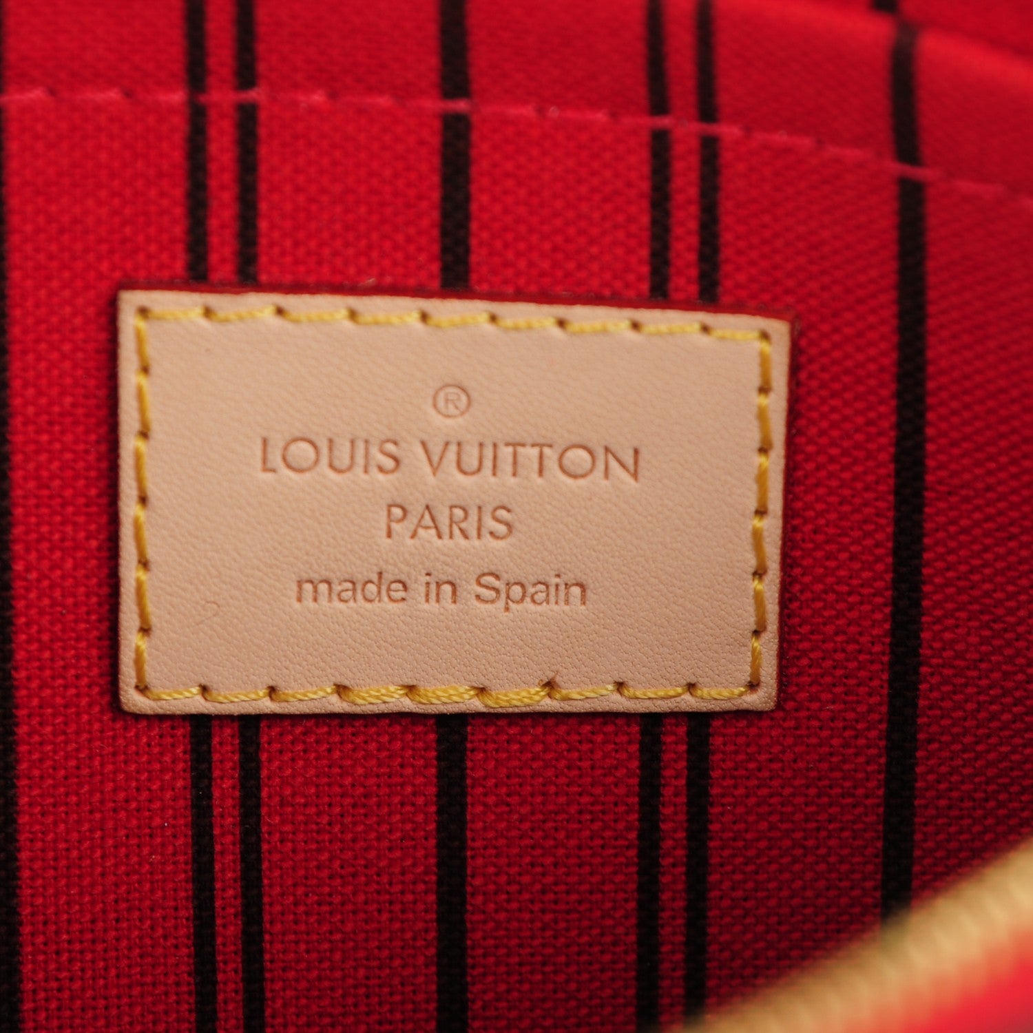 Louis Vuitton Monogram Neverfull MM GM Pochette Cherry 6 of 8