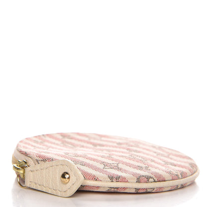 Louis Vuitton Mini Lin Croisette Round Coin Purse Rouge 4 of 8