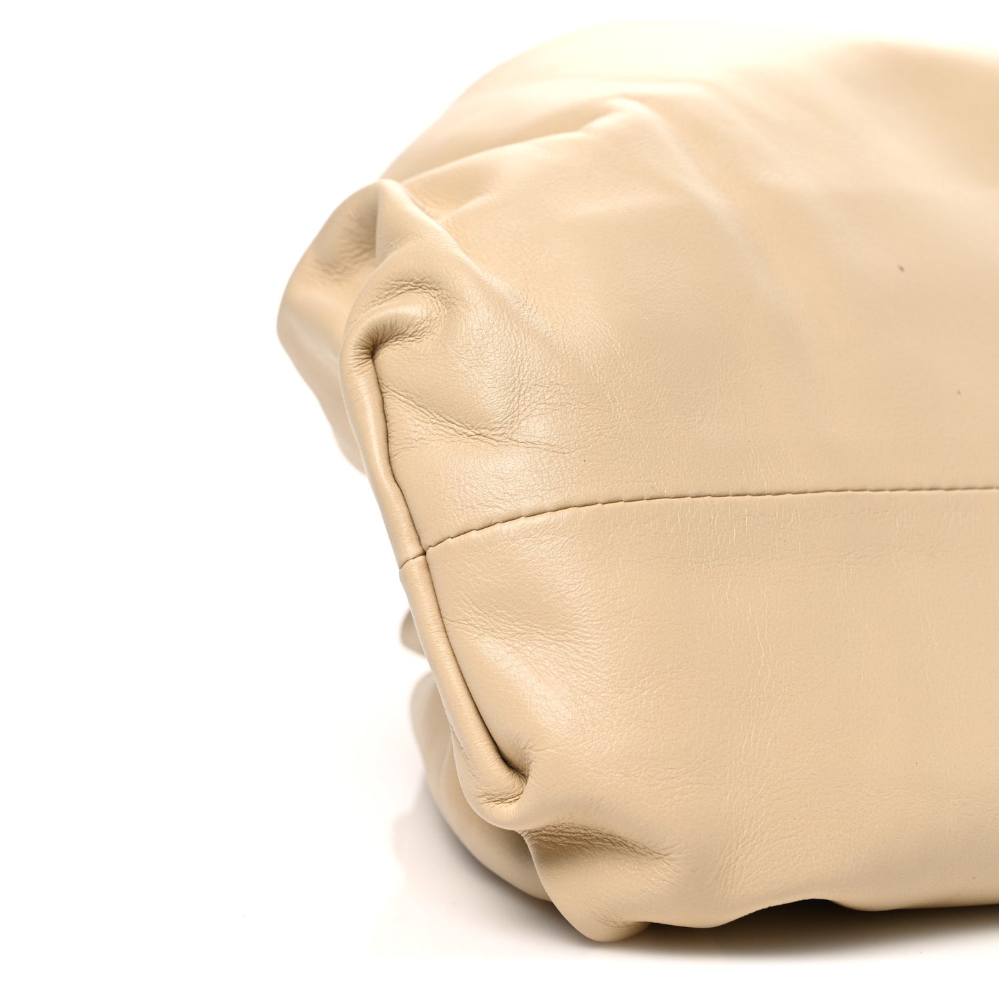 Smooth Butter Calf The Pouch Oversized Clutch Tapioca