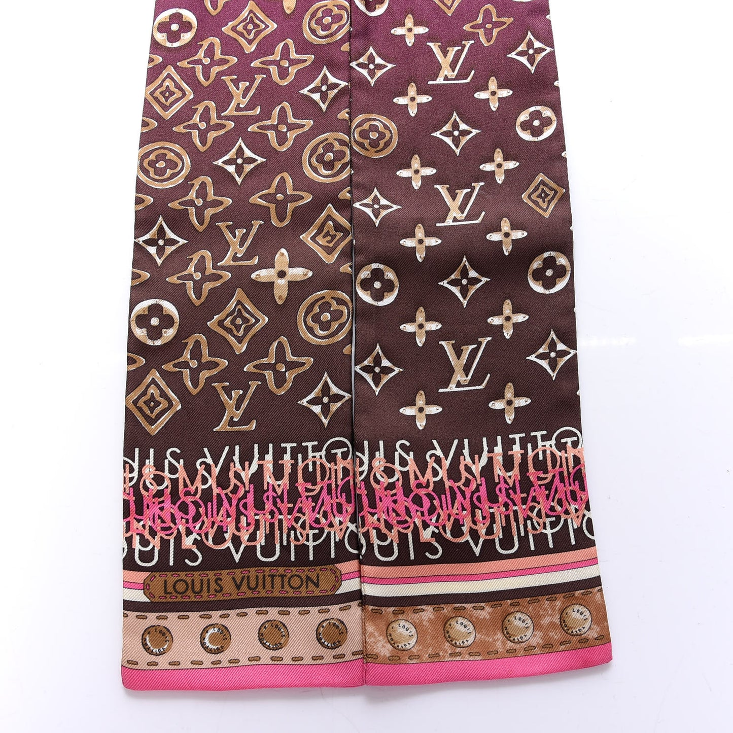 Silk Monogram Map Bandeau