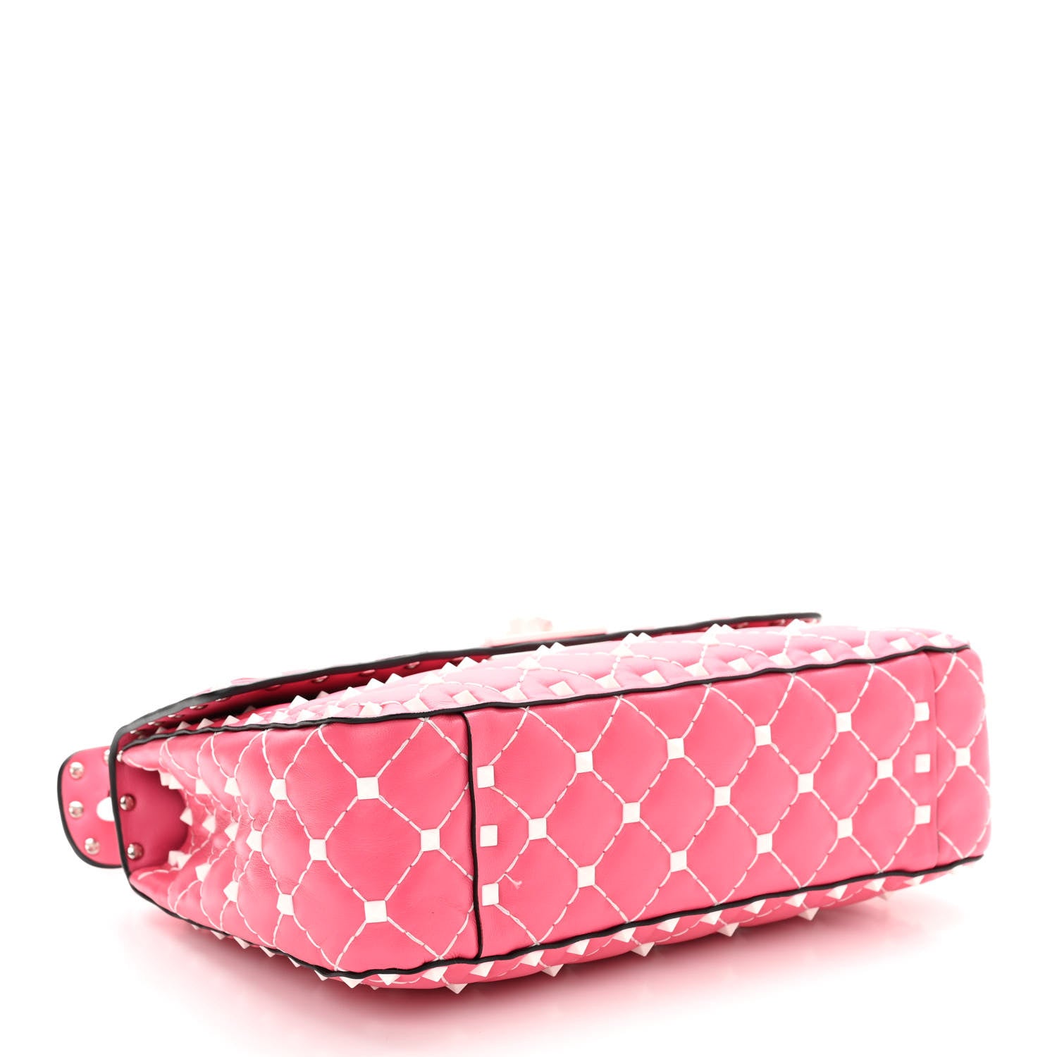 Valentino Garavani Lambskin Medium Free Rockstud Spike Shoulder Bag Shadow Pink 4 of 11