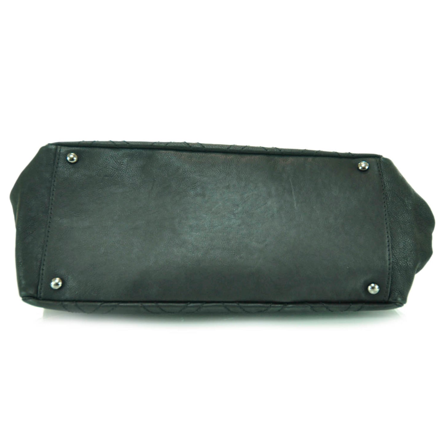 Caviar Diamond Stitch Tote Black