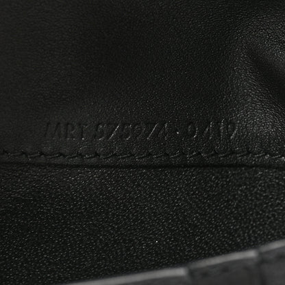 Saint Laurent Patent Grain De Poudre Matelasse Chevron Monogram Zipped Two-Part Wallet Neon Pink 6 of 6