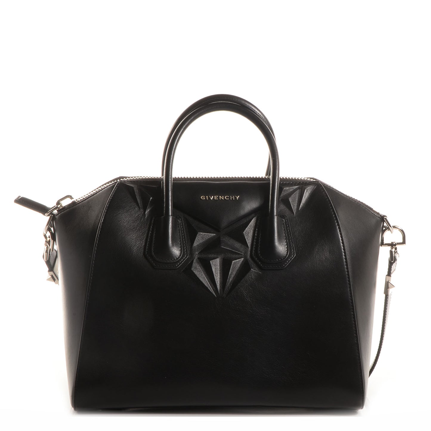 Calfskin 3D Stud Medium Antigona Black
