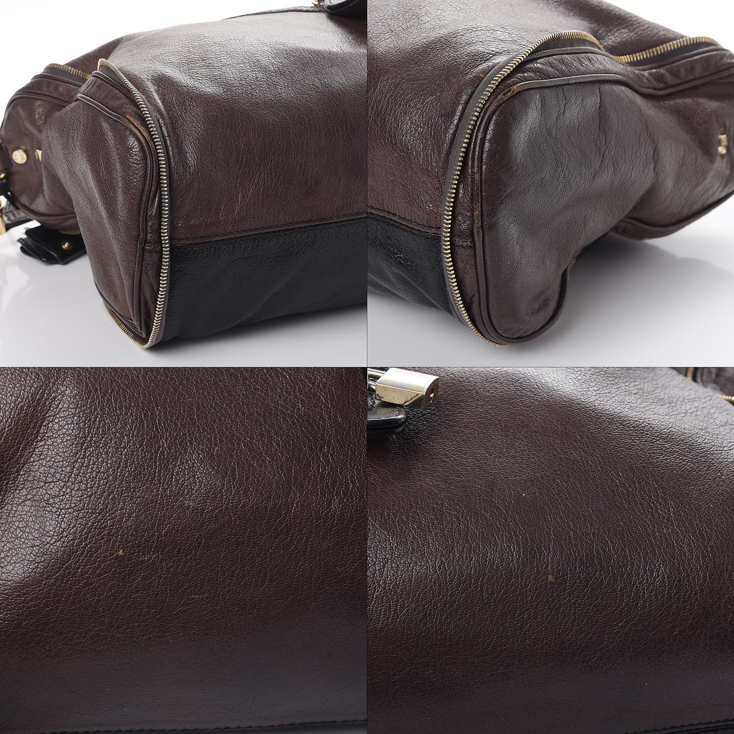Dolce & Gabbana Goatskin Vilma Shoulder Bag Taupe Black 10 of 10
