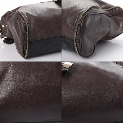 Dolce & Gabbana Goatskin Vilma Shoulder Bag Taupe Black 10 of 10