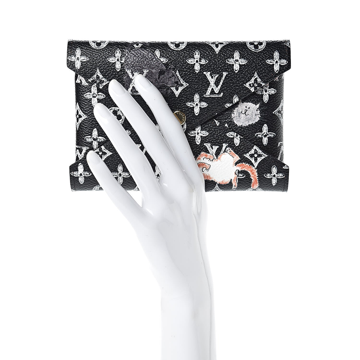 Louis Vuitton Catogram Medium Kirigami Pochette Black 2 of 6