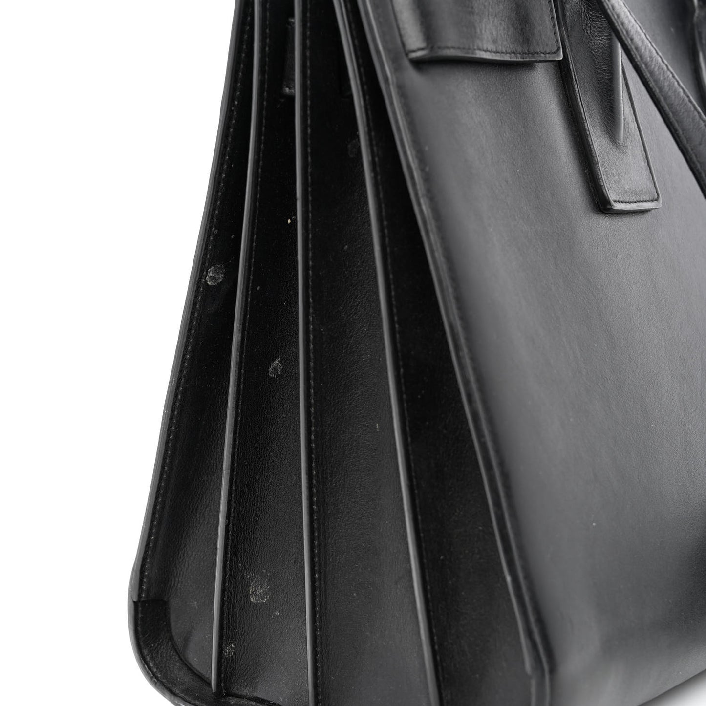 Smooth Calfskin Small Sac De Jour Black