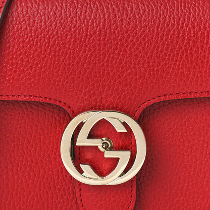 Gucci Dollar Calfskin Small Interlocking G Shoulder Bag Red 8 of 10