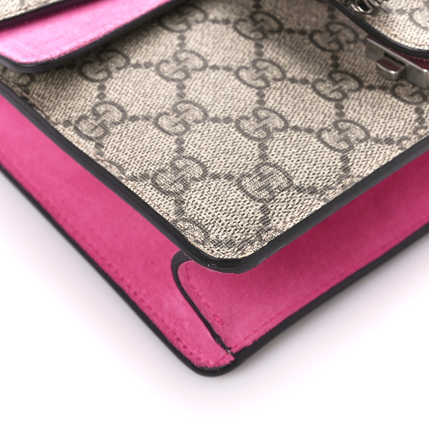 Gucci GG Supreme Monogram Mini Dionysus Shoulder Bag Pink 9 of 12