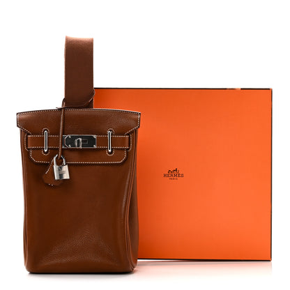 Hermes Natural Barenia Faubourg Hac A Dos PM Backpack Fauve 10 of 10