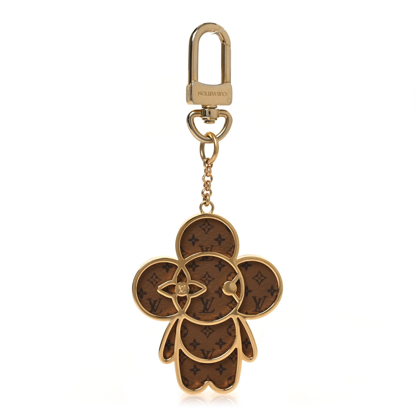 Metal Monogram Vivienne Xmas Bag Charm Key Holder