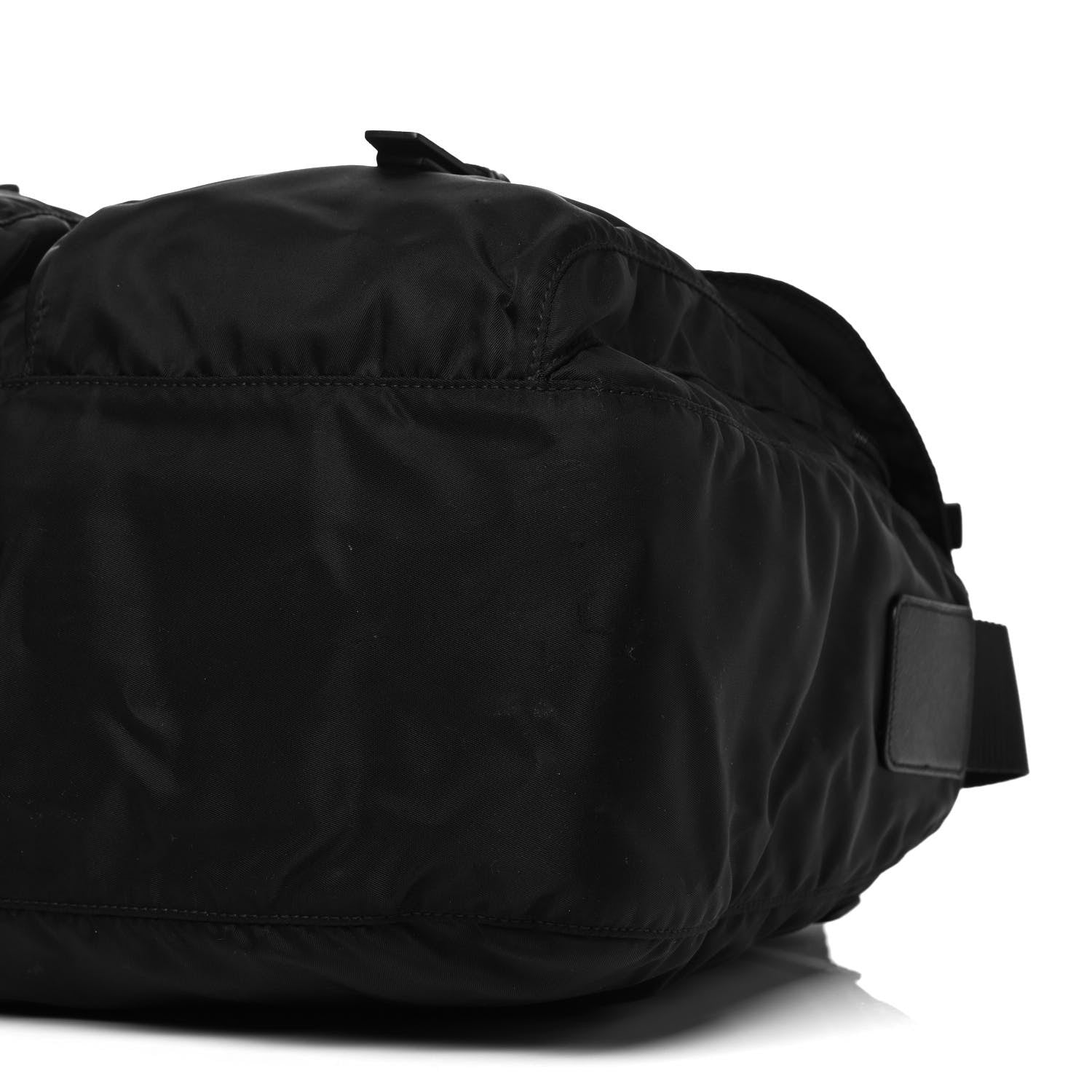 Prada Nylon Vela Messenger Bag Black 7 of 10