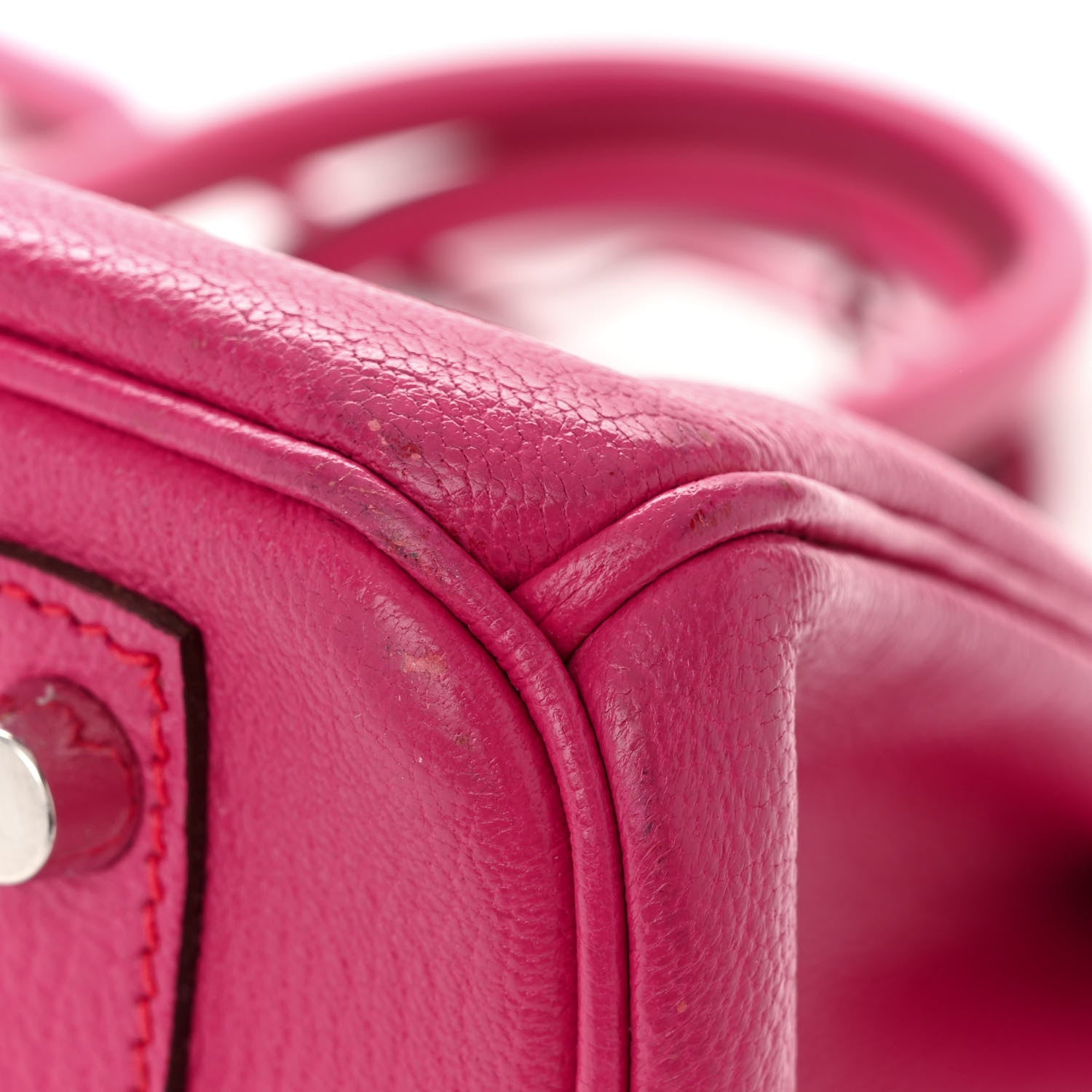 Hermes Chevre Mysore Birkin 30 Rose Shocking 12 of 14