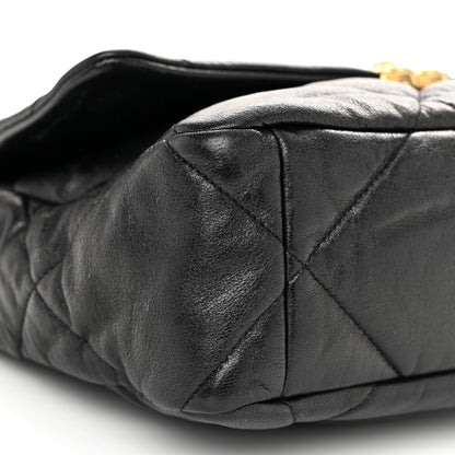 Chanel Lambskin Quilted Large Chanel 19 Flap Black 9 of 10