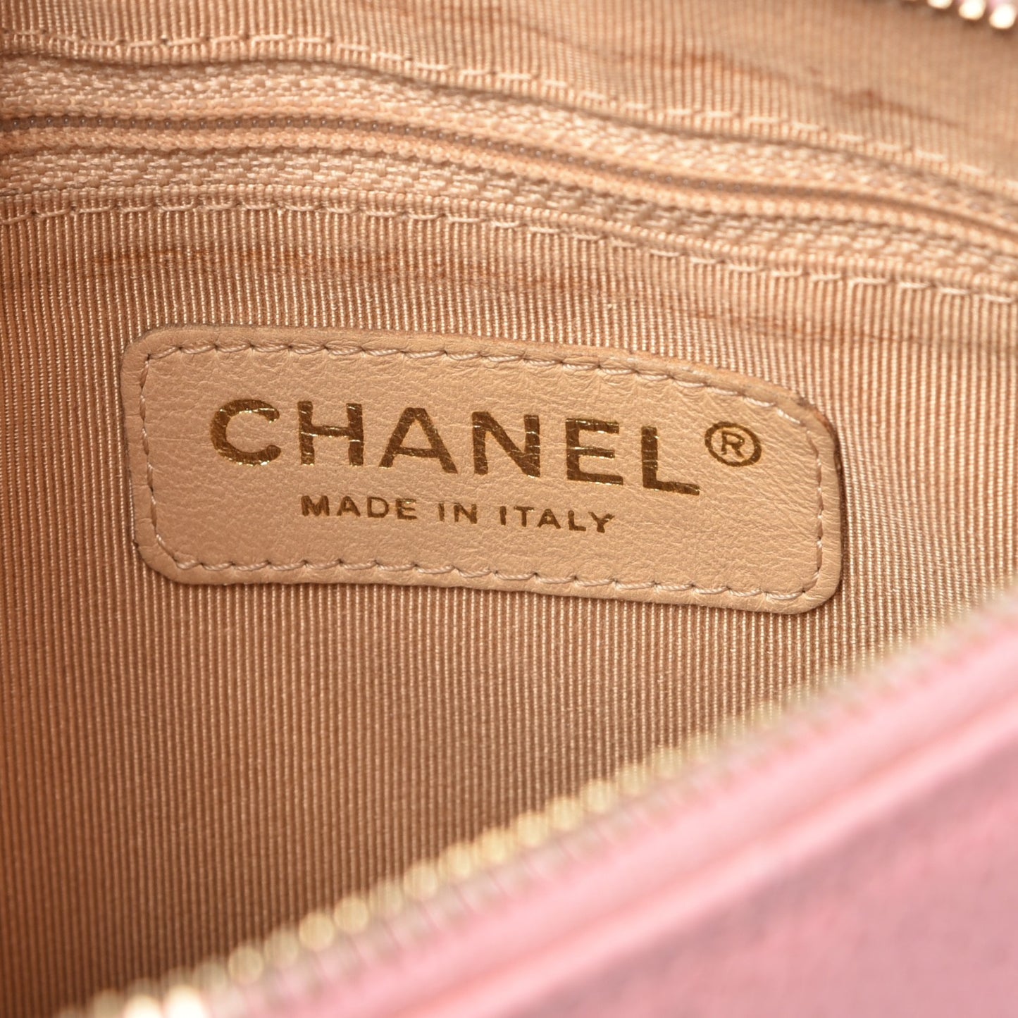 Caviar Quilted Pochette Pink