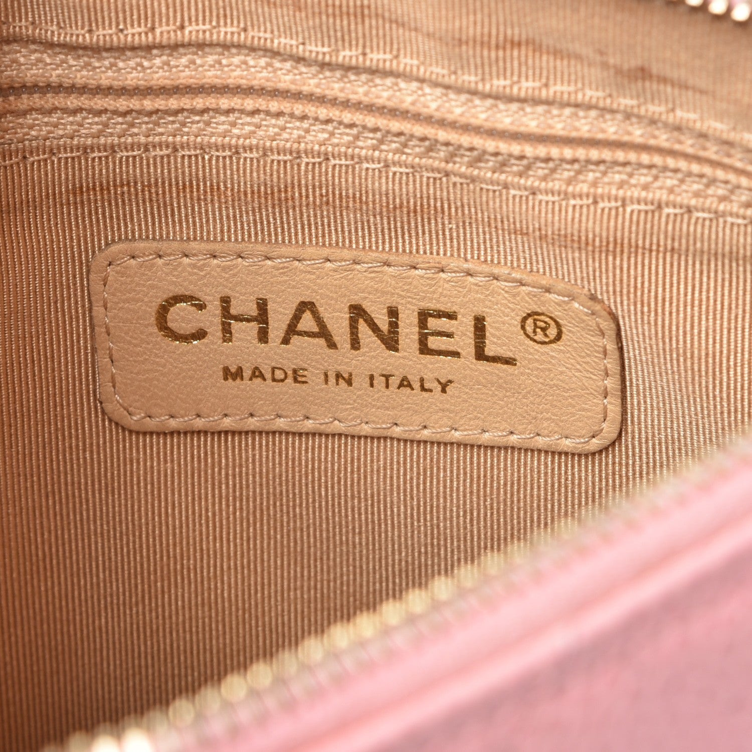 Chanel Caviar Quilted Pochette Pink 7 of 10