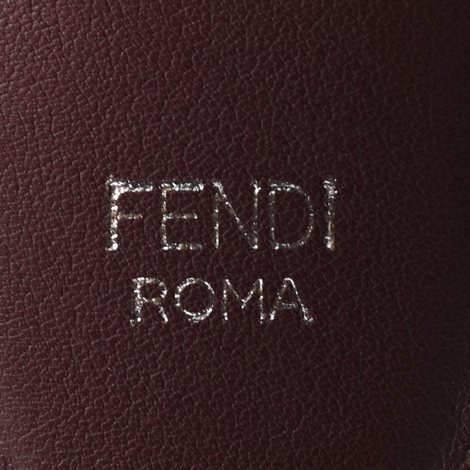 Fendi Vitello Dolce Plexiglass Bi-Color Studded Strap You Lagun Bordeaux Multicolor 3 of 4