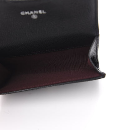 Chanel Caviar Quilted Flap Card Holder Black 5 of 9