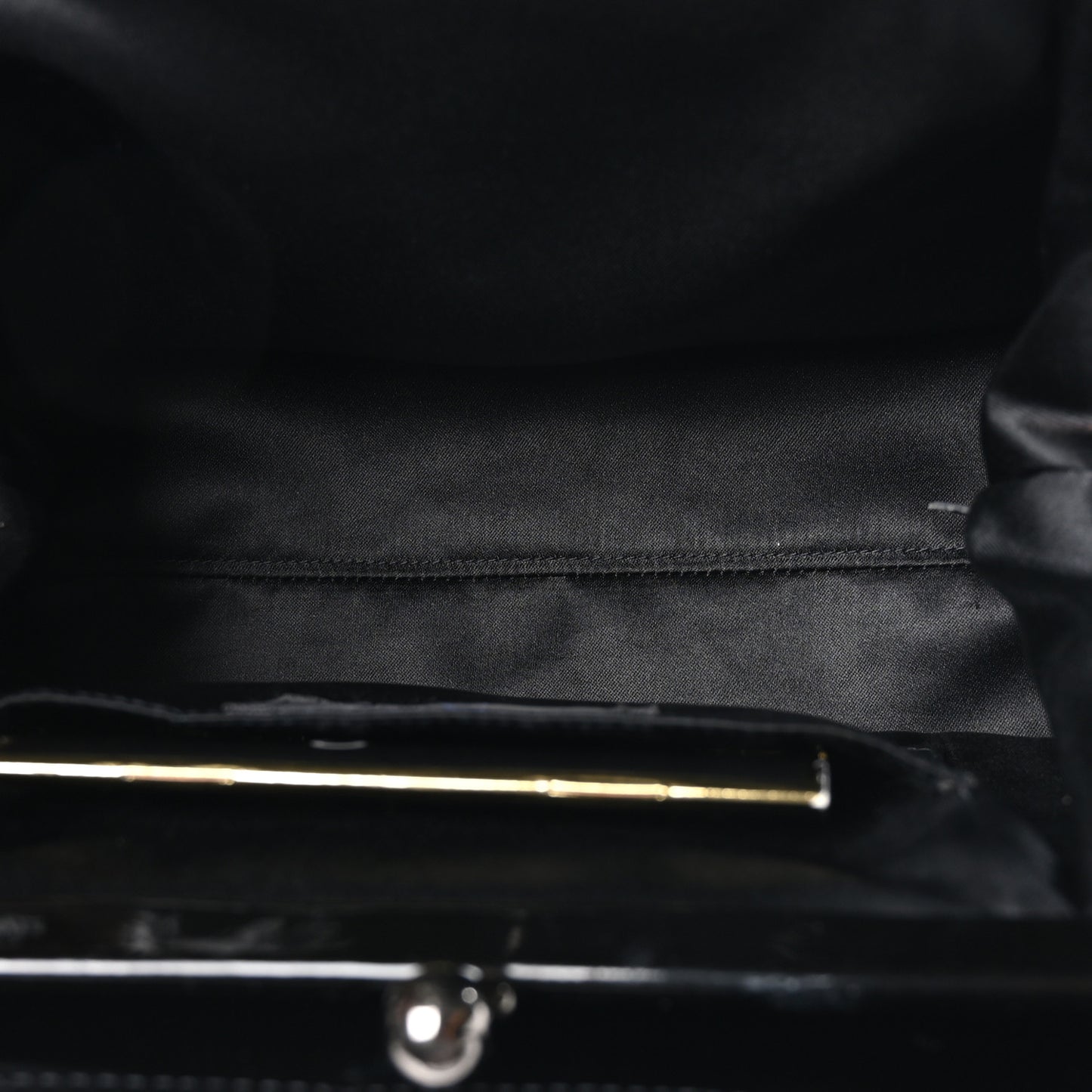 Patent Chocolate Bar Quilted CC Shoulder Bag Black