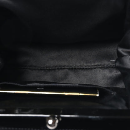 Chanel Patent Chocolate Bar Quilted CC Shoulder Bag Black 5 of 10